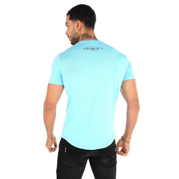 Avenue George V Paris Men's Blue T-Shirt Black Panther Rhinestone GV-207… - Picture 3 of 3